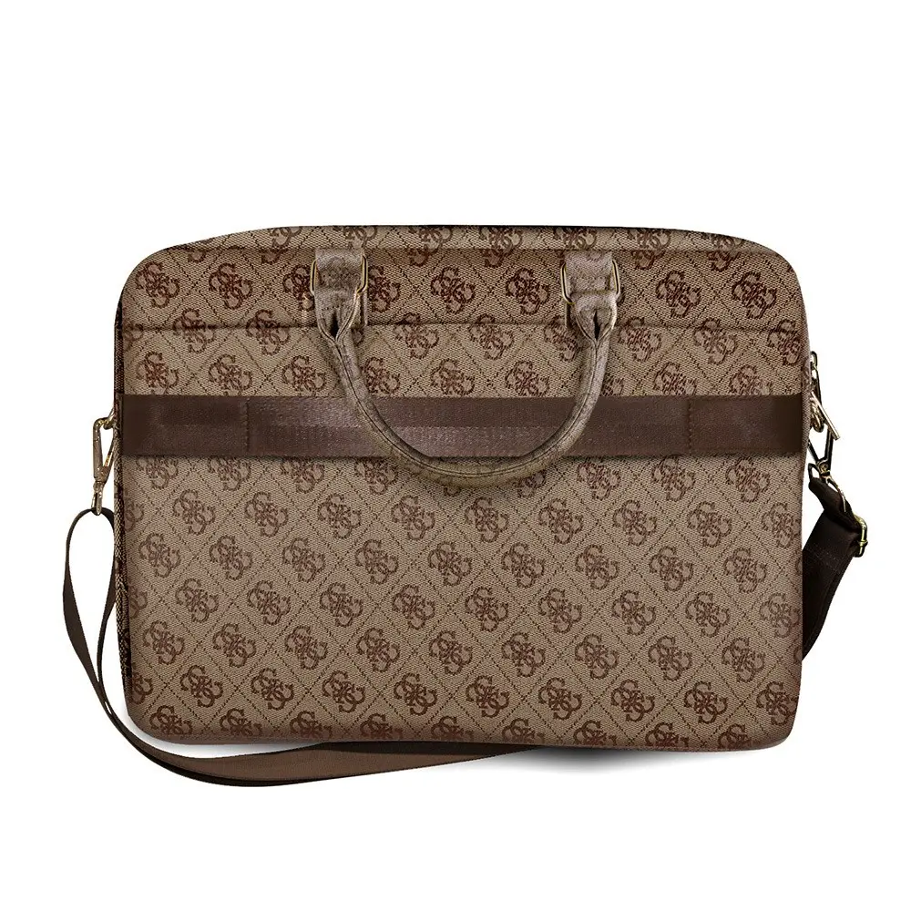 Guess 4G Desenli 15 inç Laptop Çantası, Omuz Askılı