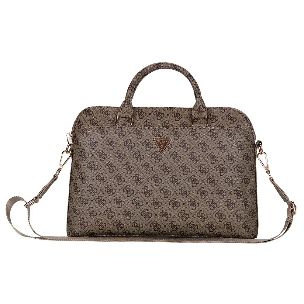 Guess 4G Desenli 15 inç Laptop Çantası, Omuz Askılı