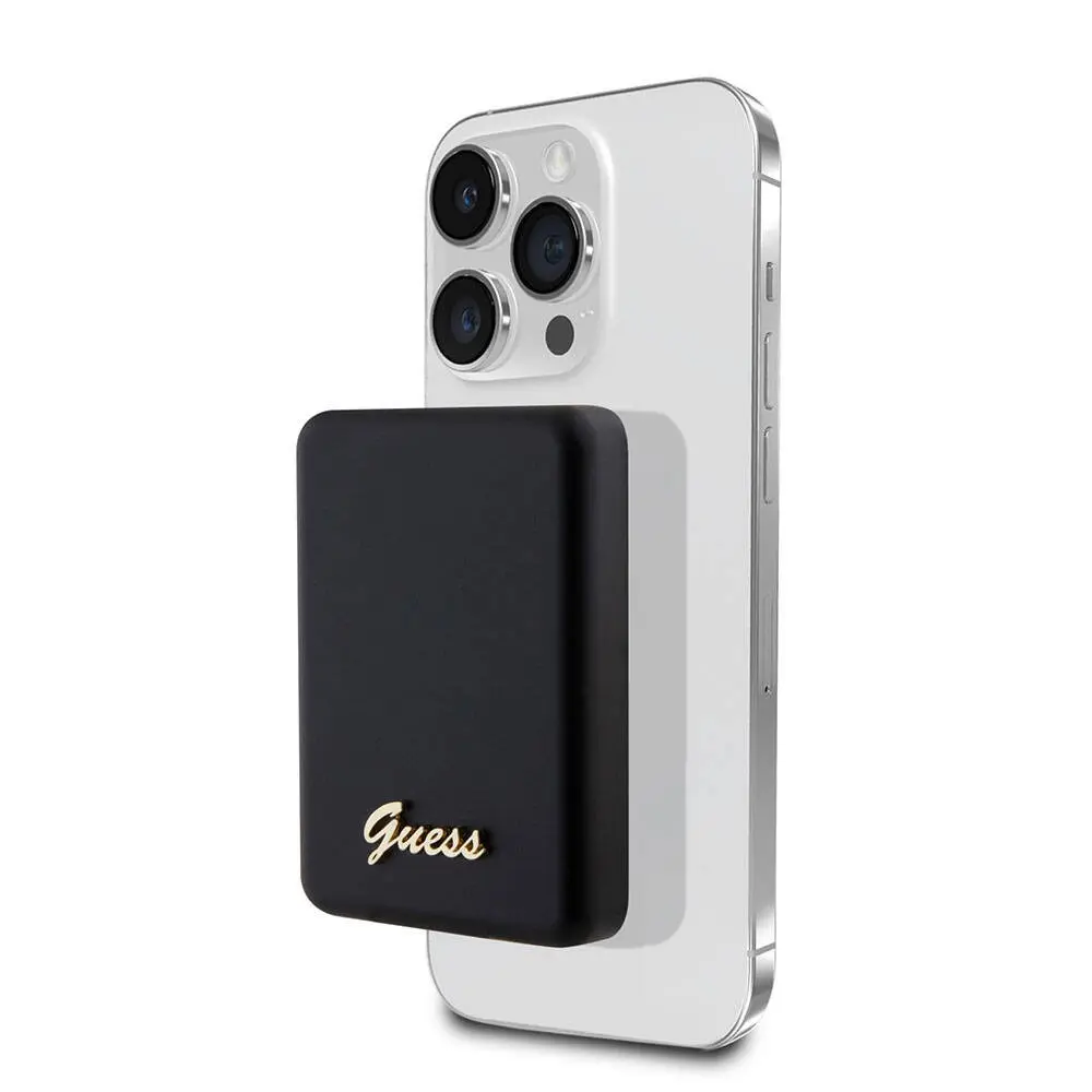 Guess Lisanslı MagSafe Uyumlu 5000 mAh Kablosuz Powerbank, 15 W