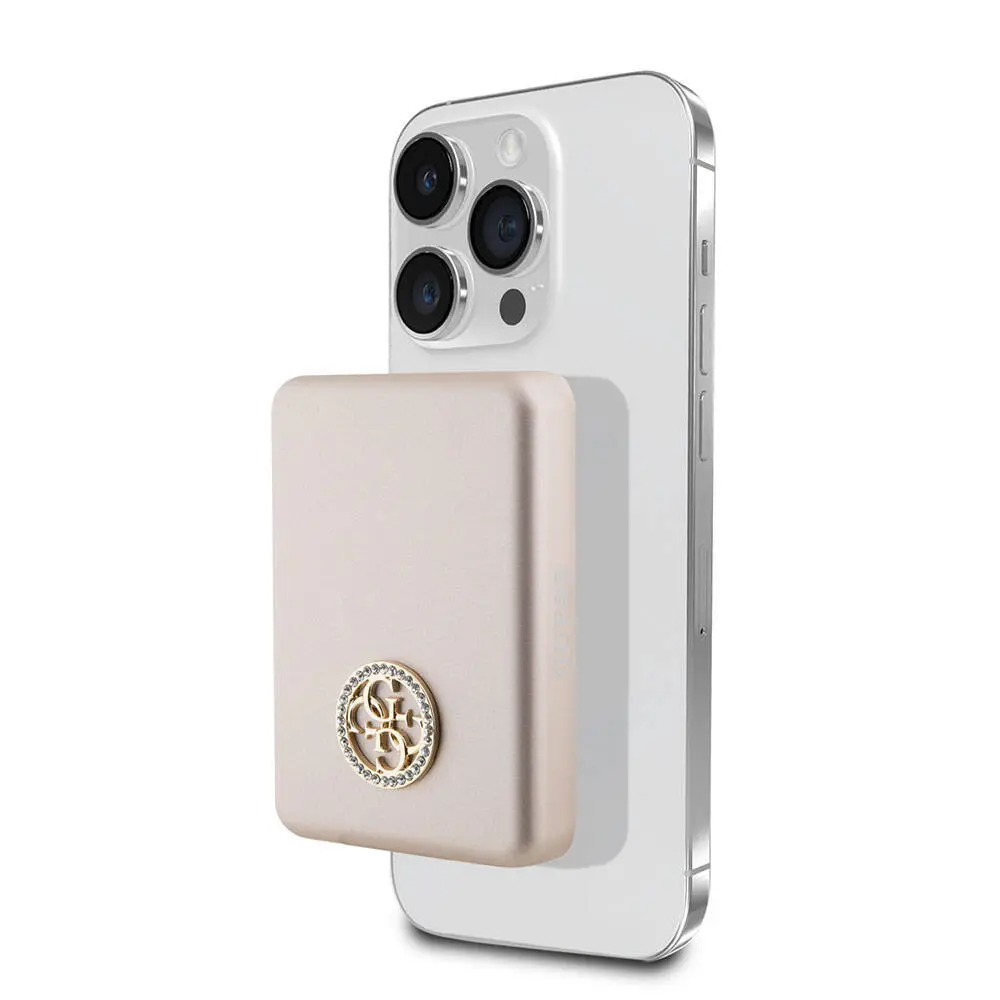 Guess Lisanslı MagSafe Uyumlu Taşlı Powerbank, 3000 mAh 5 W