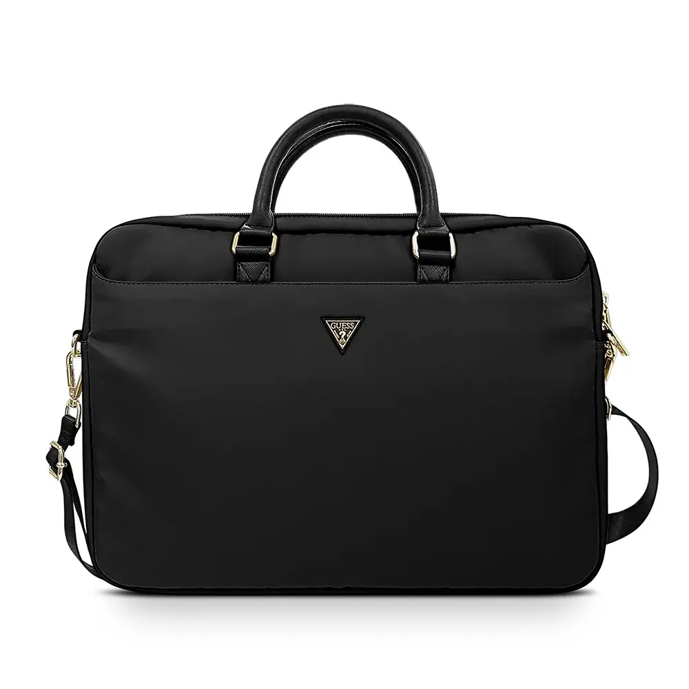 Guess Lisanslı 15-16 inç Laptop Çantası, Naylon Kumaş ve Omuz Askılı