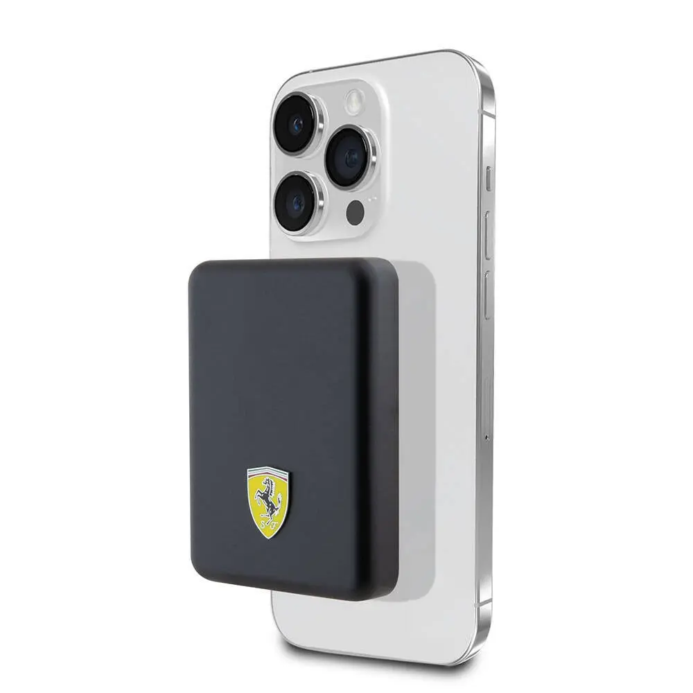 Ferrari Lisanslı MagSafe Manyetik Powerbank, 5000 mAh, 15 W Kablosuz Şarj
