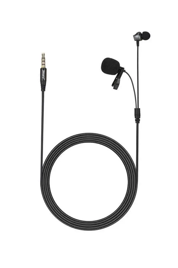 Jmary MC-R5 3.5mm Yaka Mikrofon, Tekli Kulaklık Çıkışlı