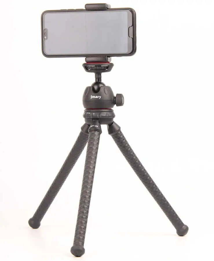 Jmary MT-25 Esnek Ahtapot Ayaklı Tripod, 30 cm, Telefon ve Tablet Tutuculu