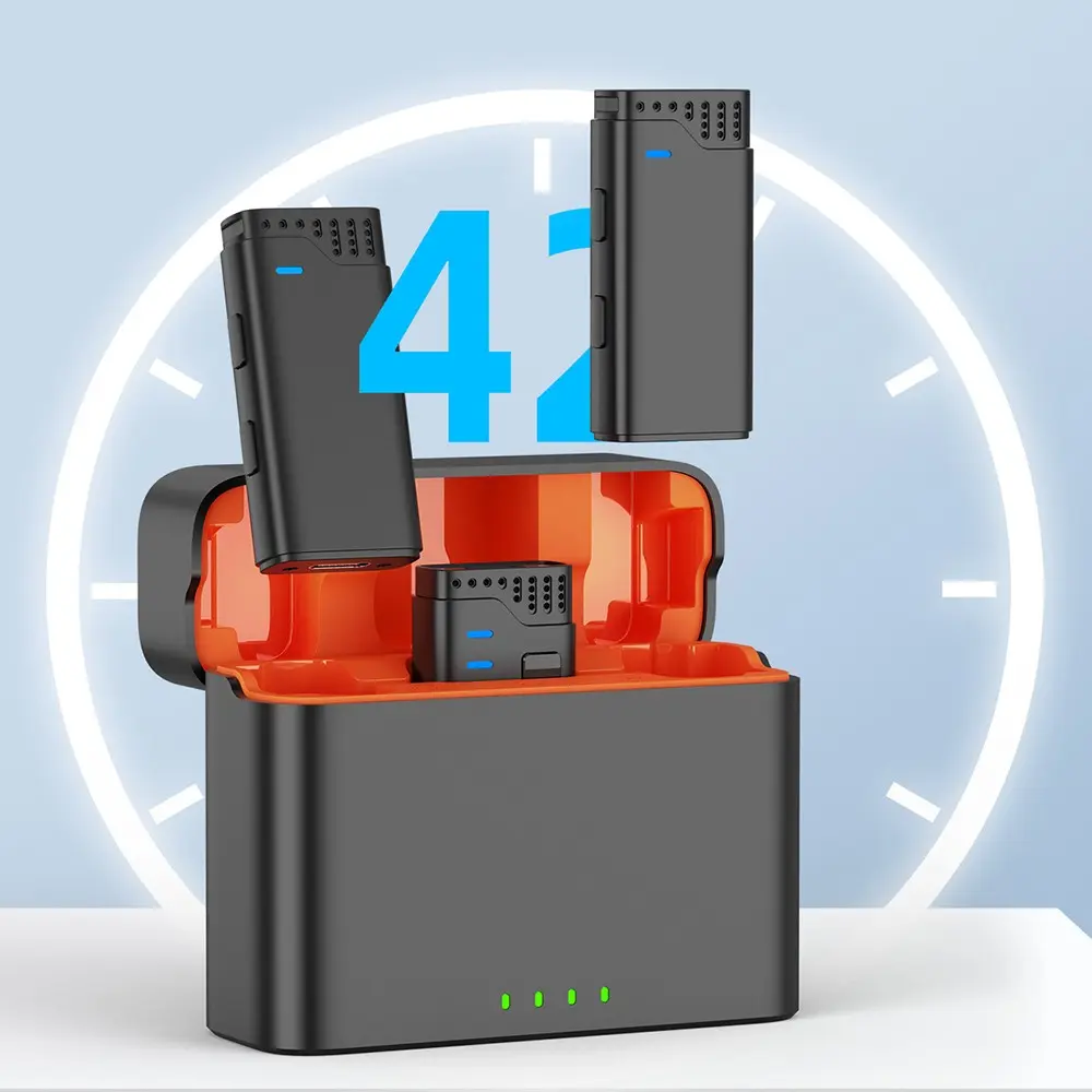 Jmary MW-16 3'ü 1 Arada Kablosuz Yaka Mikrofonu, 2.4GHz