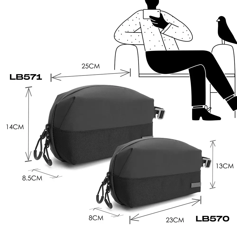 Lenyes LB570 Su Geçirmez Aksesuar Çantası, 23 cm