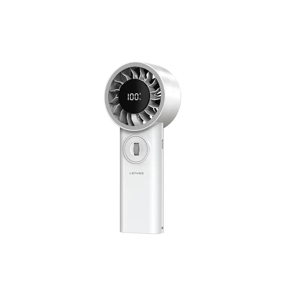 Lenyes LHF18 Dijital LED Göstergeli Taşınabilir El Fanı, 10.000 RPM