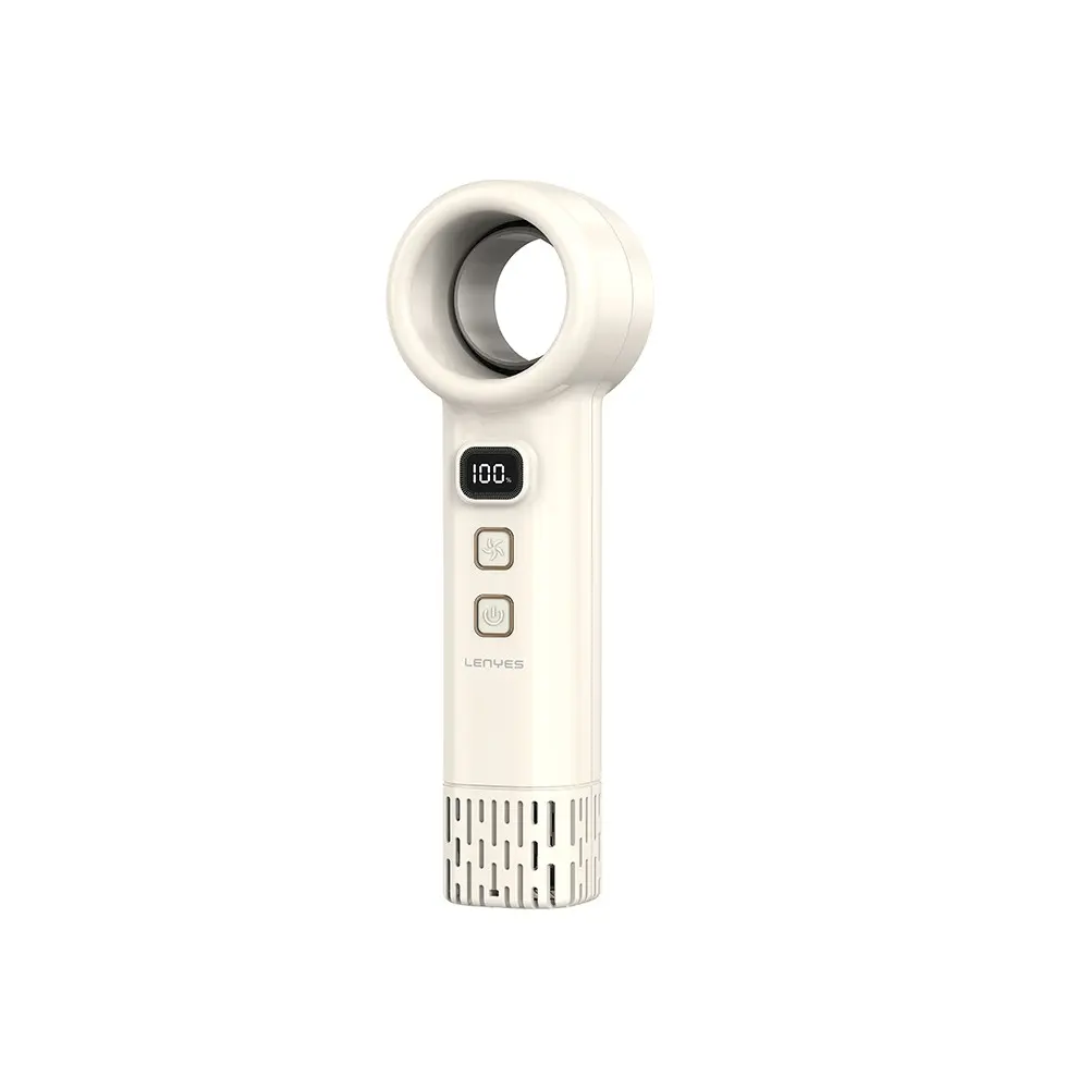 Lenyes LHF21 Bıçaksız Taşınabilir El Fanı, LED Göstergeli ve Type-C