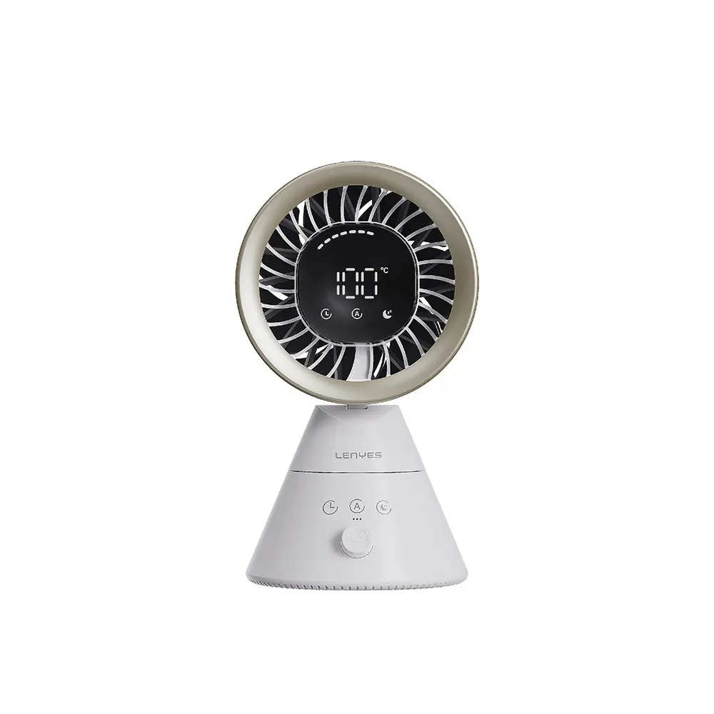 Lenyes LHF22 Kule Tipi Masa Fanı, Dijital LED Göstergeli ve 3600 mAh