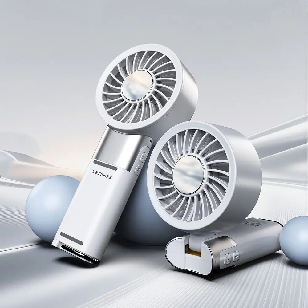 Lenyes LHF23 Buz Kompresli Katlanabilir Taşınabilir Fan, 3000 mAh USB-C