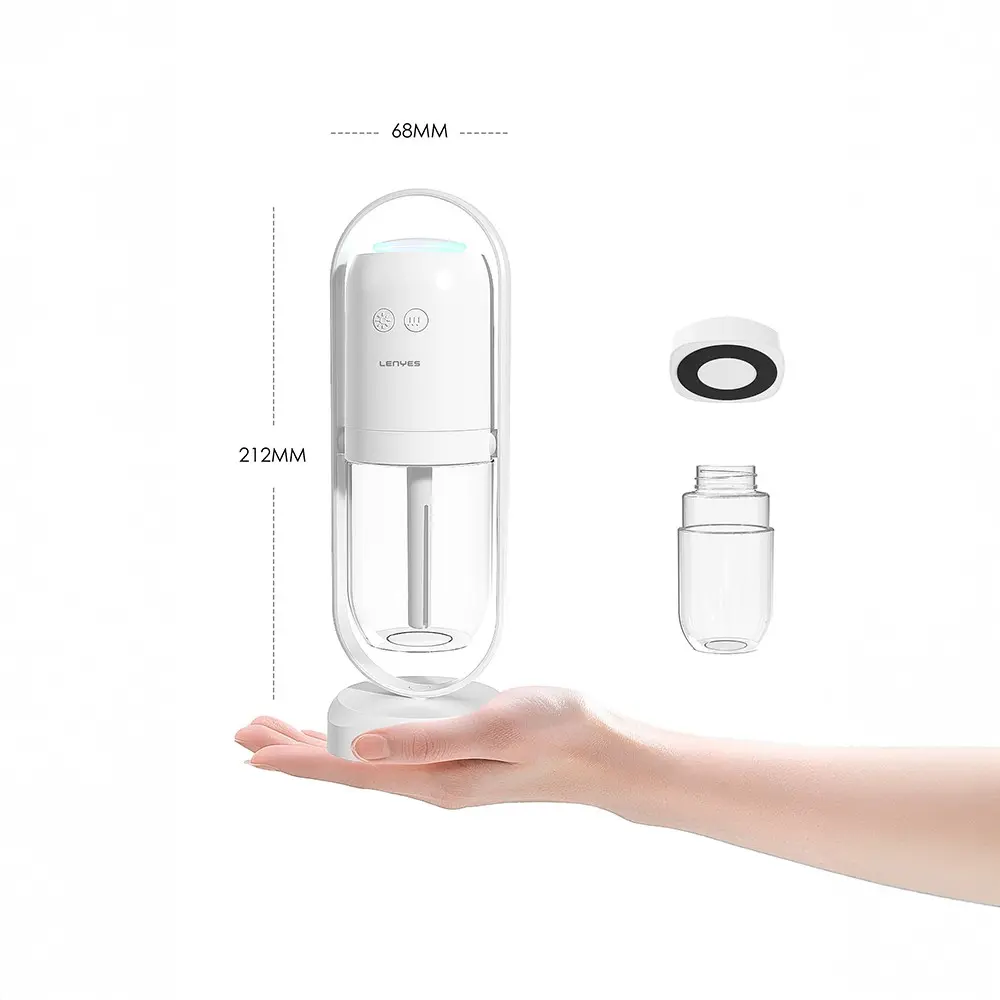 Lenyes LHU04 Kum Saati Tipi 360° Dönebilen RGB Işıklı Sessiz Hava Nemlendirici