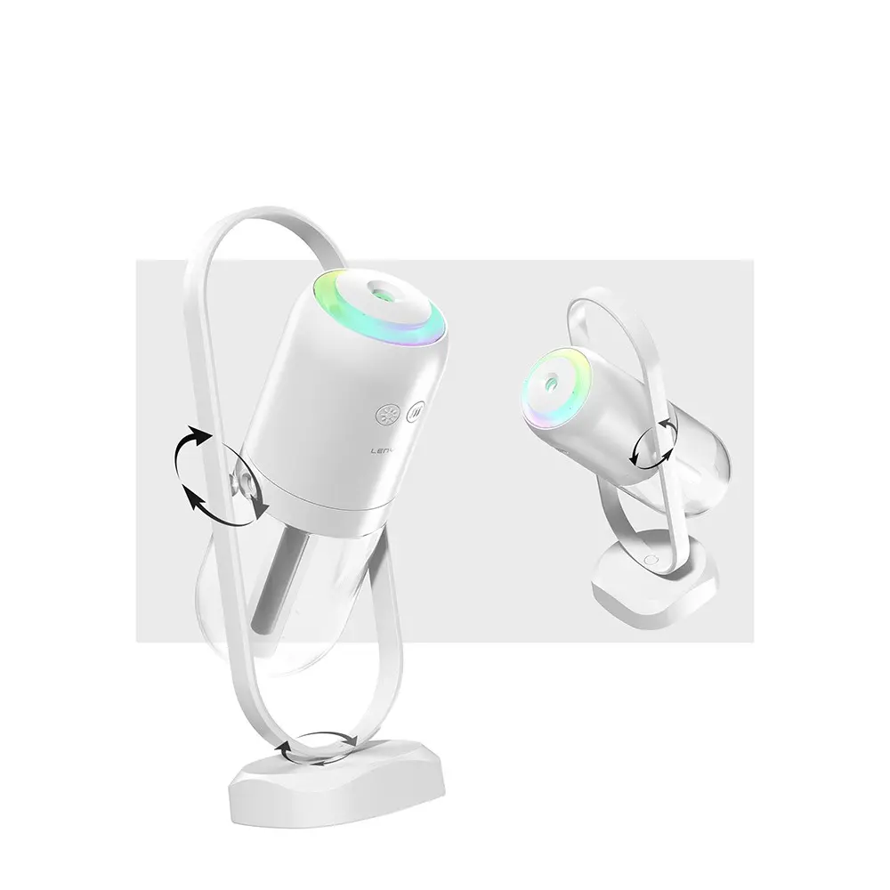 Lenyes LHU04 Kum Saati Tipi 360° Dönebilen RGB Işıklı Sessiz Hava Nemlendirici