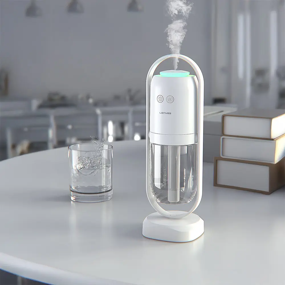 Lenyes LHU04 Kum Saati Tipi 360° Dönebilen RGB Işıklı Sessiz Hava Nemlendirici
