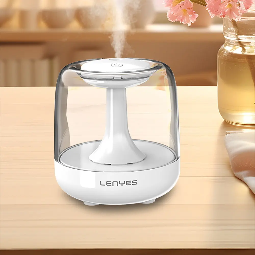 Lenyes LHU01 Ortam Aydınlatmalı Hava Nemlendirici Difüzör, 500 ml ve Type-C