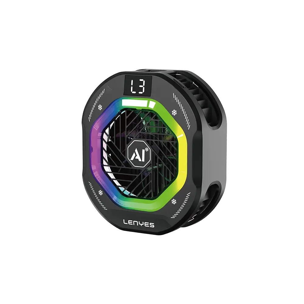 Lenyes LPC206 Telefon Soğutucu Fan, 25 W ve RGB Işıklı