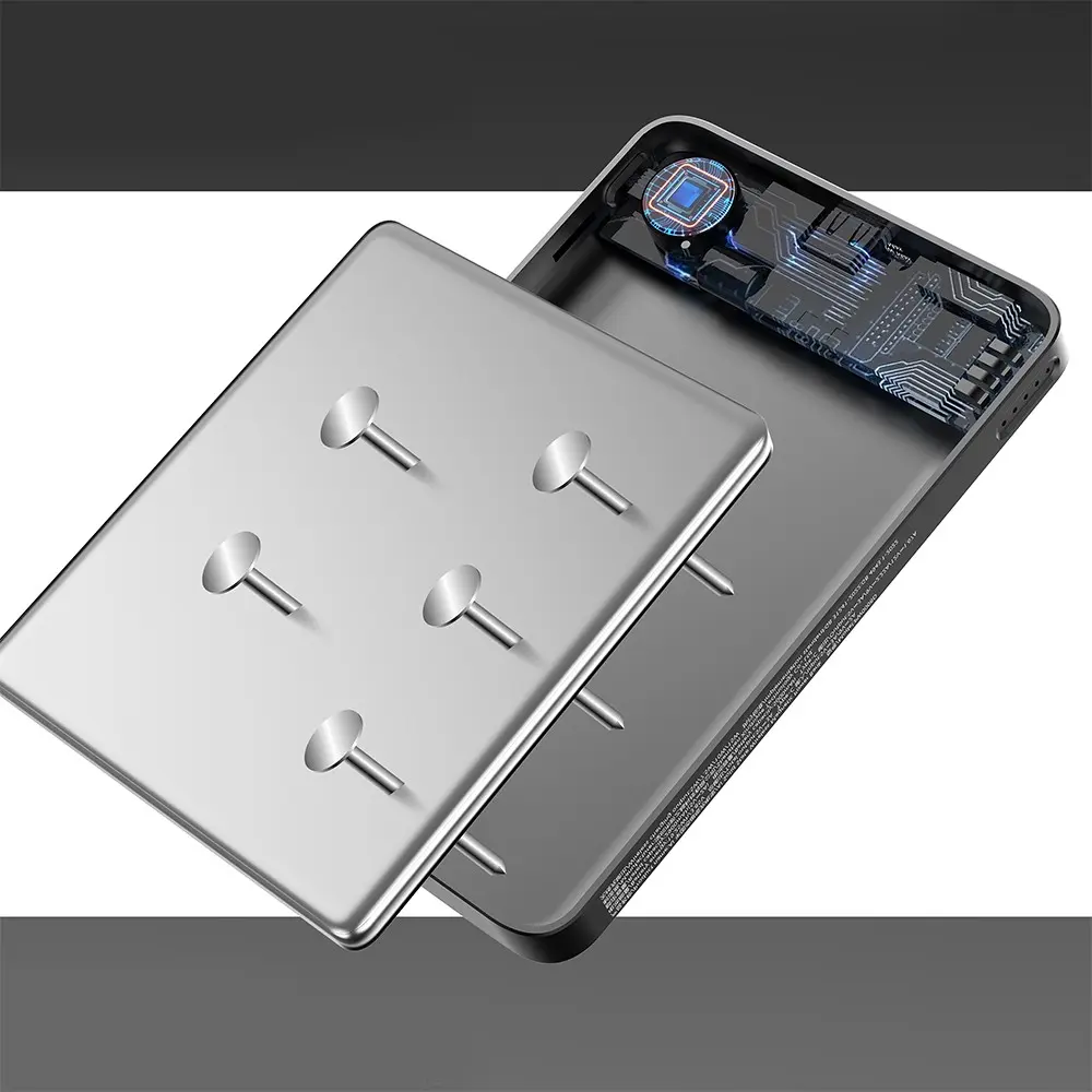 Lenyes PW1008D 10.000mAh PD 20W Kablosuz Powerbank, LED Ekranlı