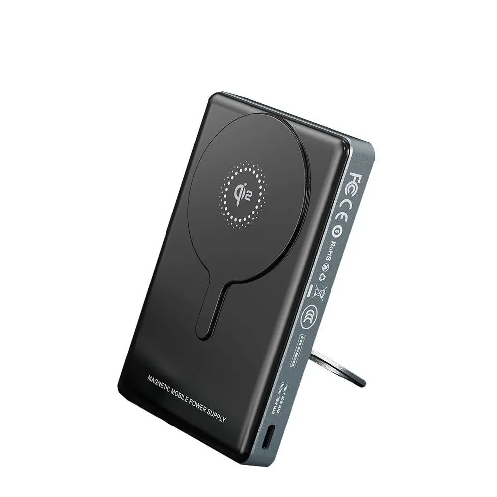 Lenyes PW1013D 10000mAh Qi2 Manyetik Standlı Powerbank, 30W PD