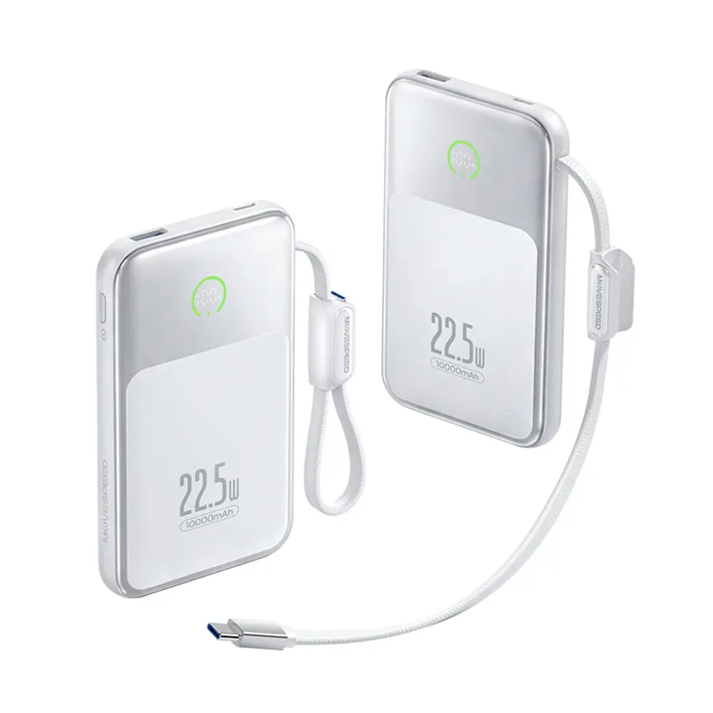 Movespeed MSP19 Pro Type-C Kablolu Powerbank, 22.5W ve 10.000mAh