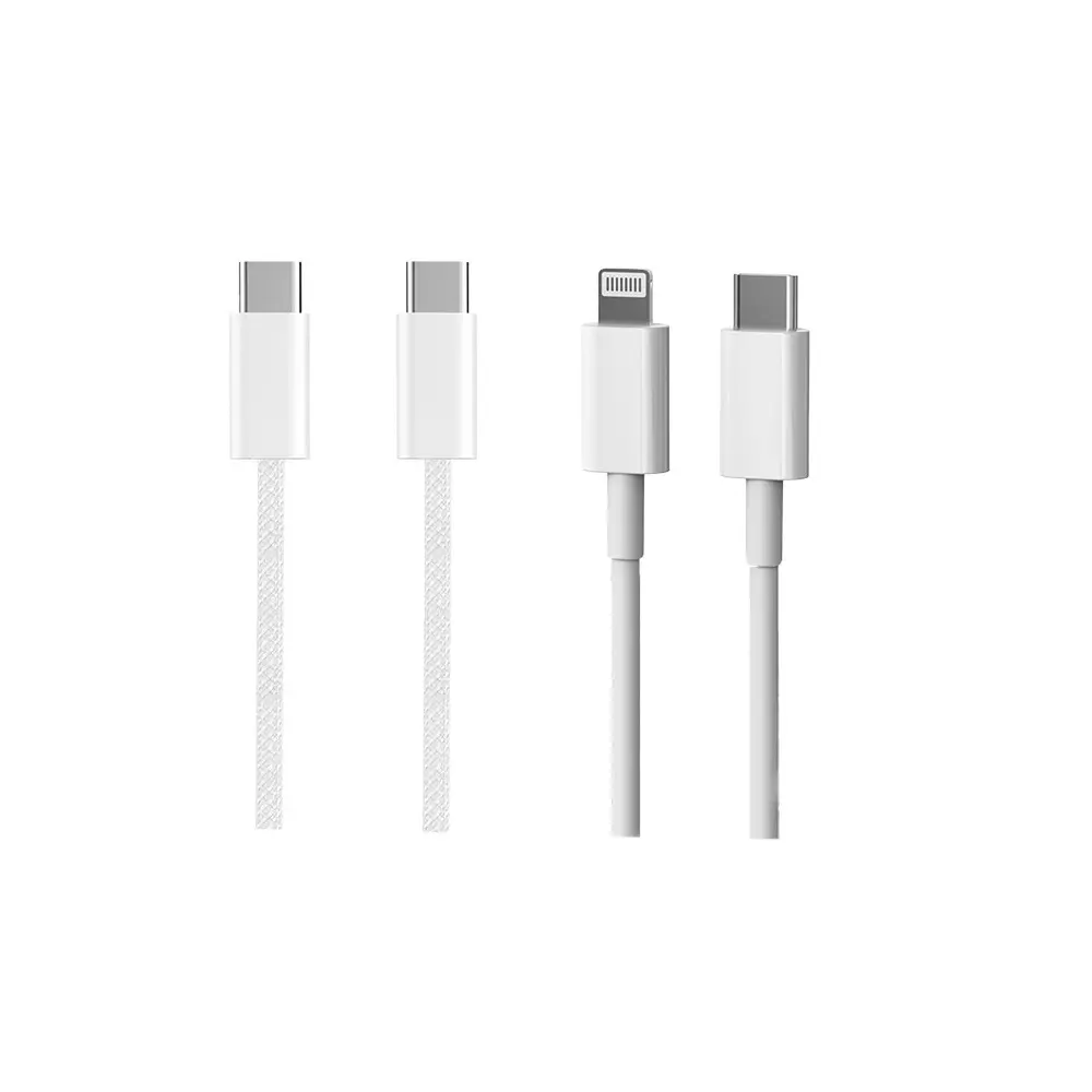 Micflip A01 2'li Type-C to Type-C ve Type-C to Lightning Şarj Kablosu, 2 m