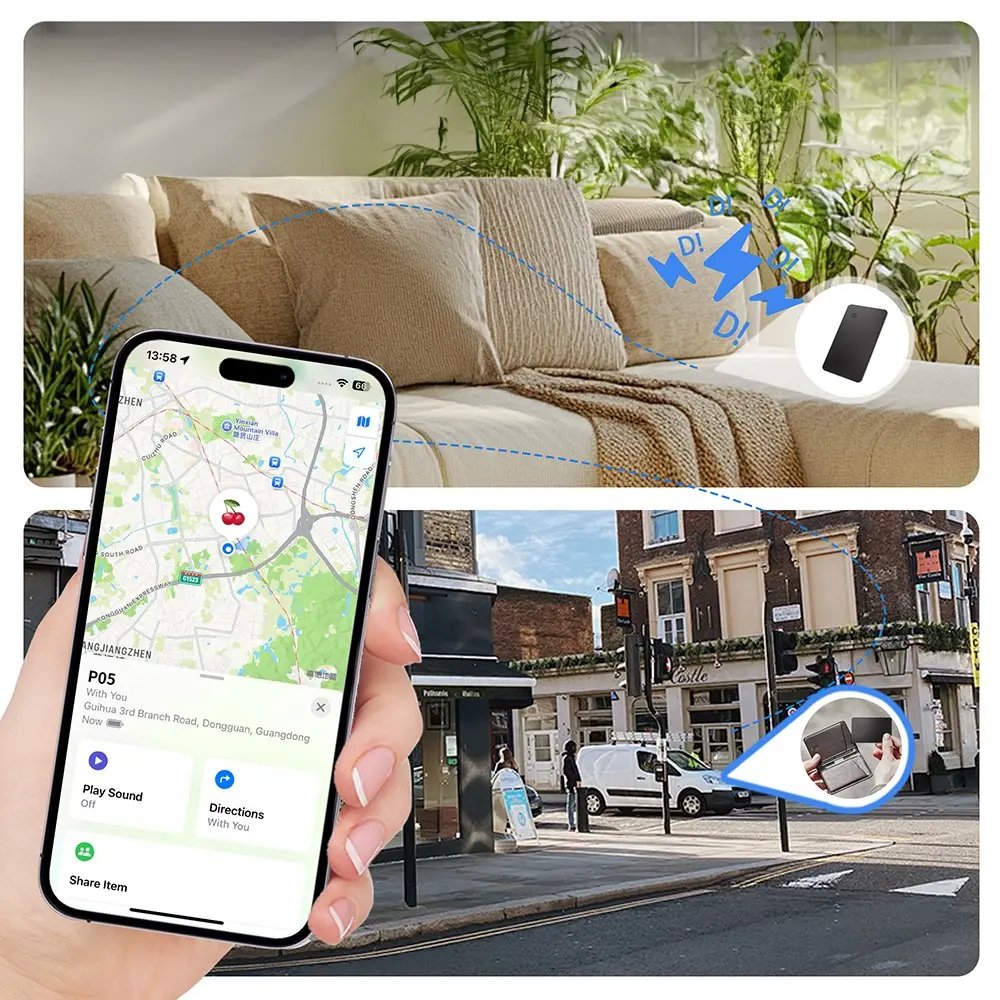 Micflip P055 Akıllı Takip Kartı, IP68 Suya Dayanıklı ve Kablosuz Şarjlı