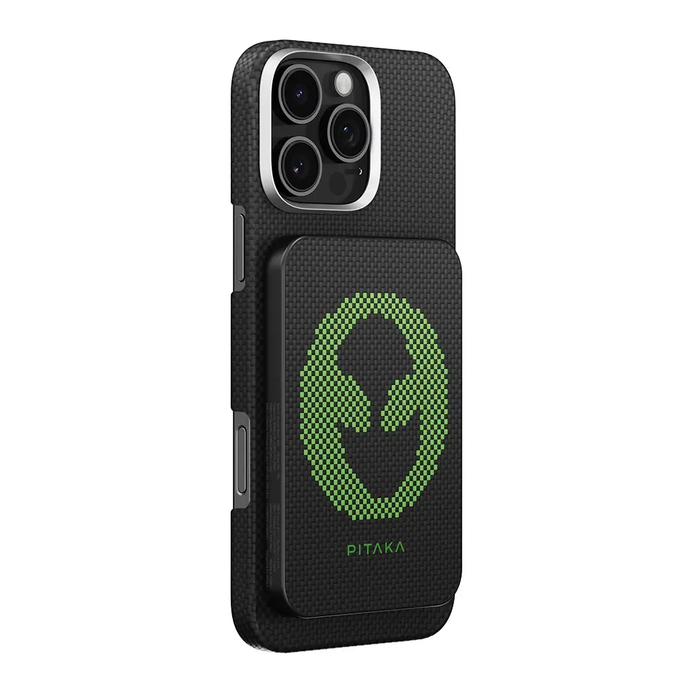Pitaka Tactile Woven Qi2 Manyetik Powerbank 15W 5000mAh - Aramid Fiber