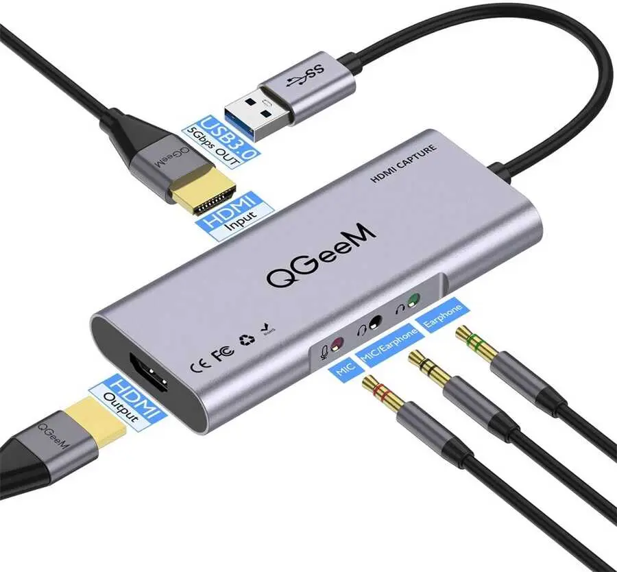 Qgeem QG-CA01 HDMI Hub, USB 3.0 ve 2K HDMI Destekli