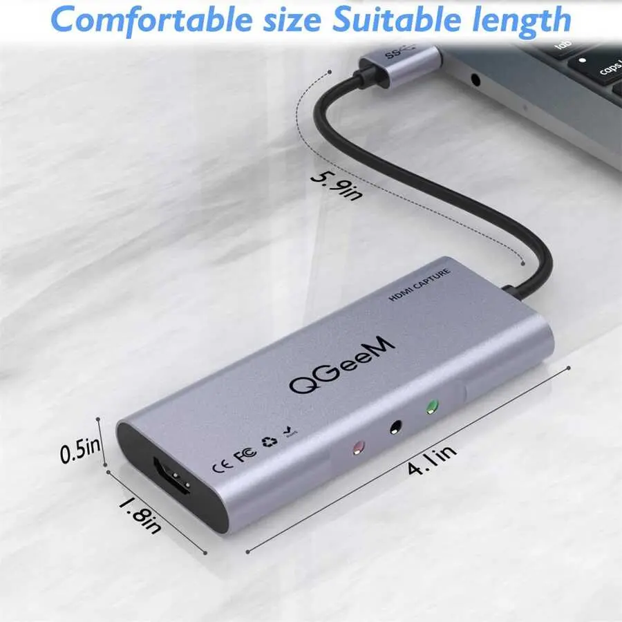 Qgeem QG-CA01 HDMI Hub, USB 3.0 ve 2K HDMI Destekli