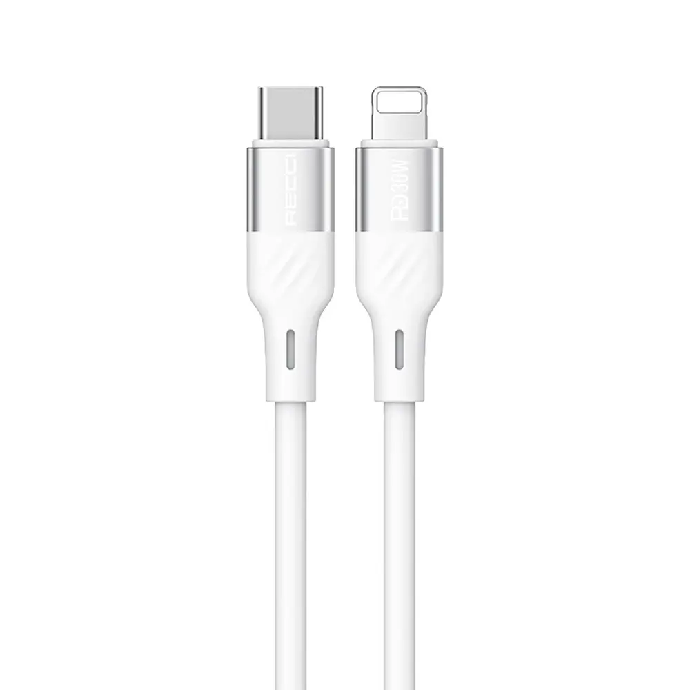 Recci RS22CL Excellence Type-C to Lightning Şarj ve Data Kablosu, 30W PD, 1.5 m
