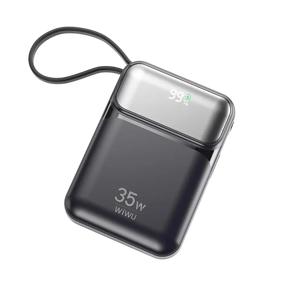 Wiwu Wi-P052 Galaxy Powerbank, 10000mAh, 35W PD ve Entegre Kablo