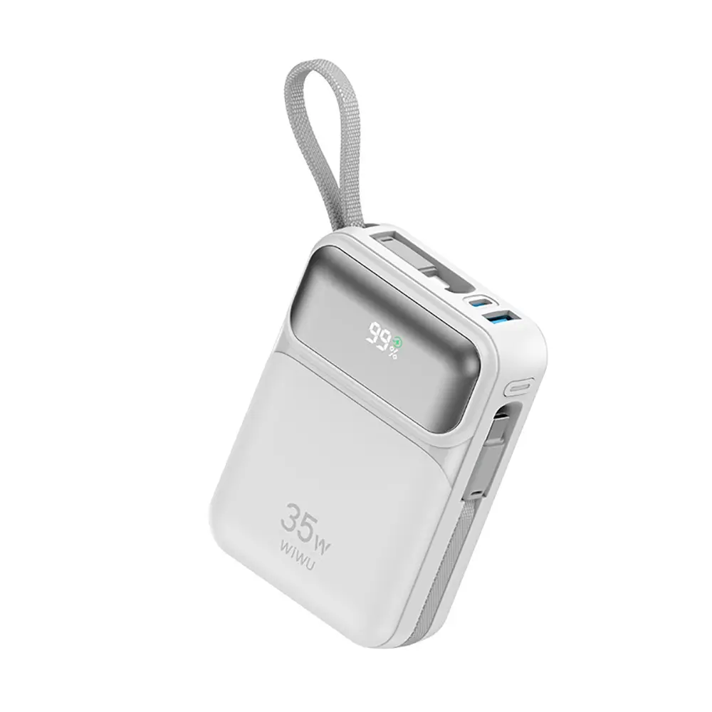 Wiwu Wi-P052 Galaxy Powerbank, 10000mAh, 35W PD ve Entegre Kablo