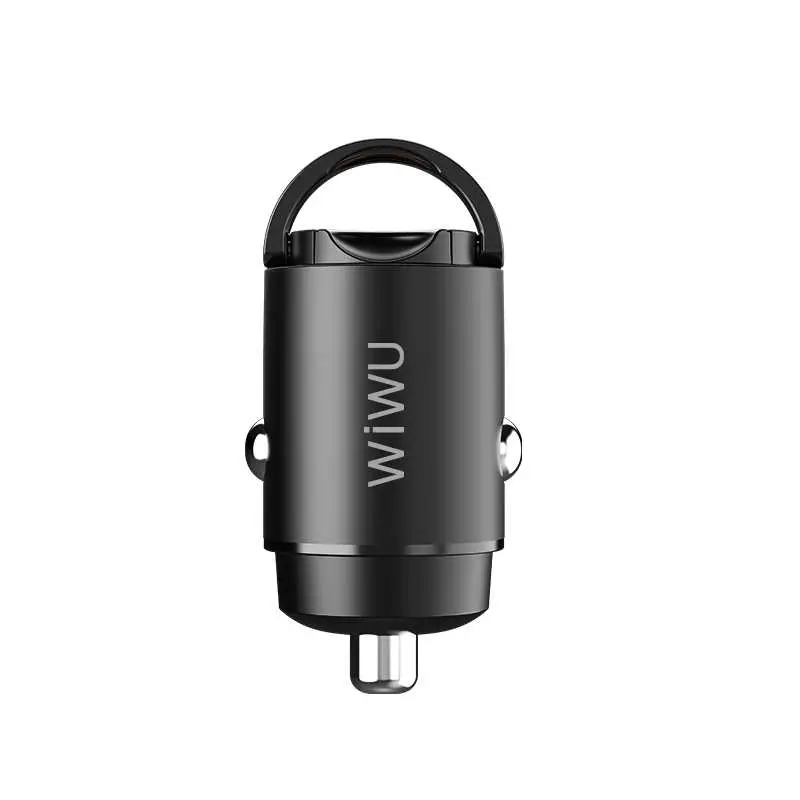 Wiwu PC301 Araç Şarjı, USB 3.0 Qualcomm Çıkışlı ve Çelik Gövdeli