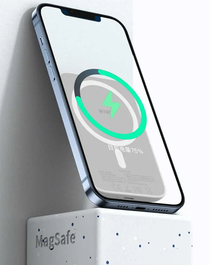 Wiwu SC5000A MagSafe Mıknatıslı Kablosuz Powerbank - Beyaz