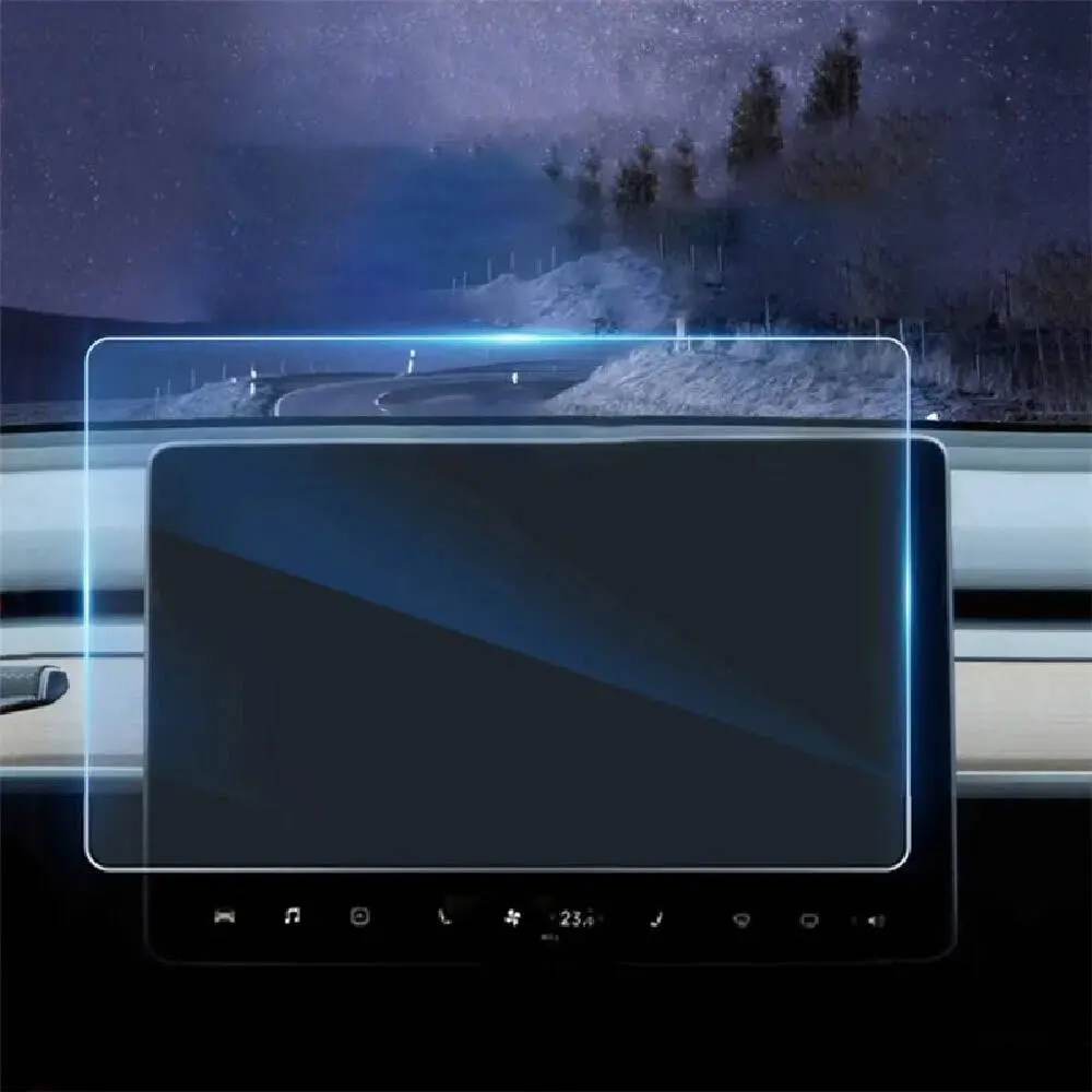 Tesla Model Y Multimedya Temperli Cam Ekran Koruyucu - Zore
