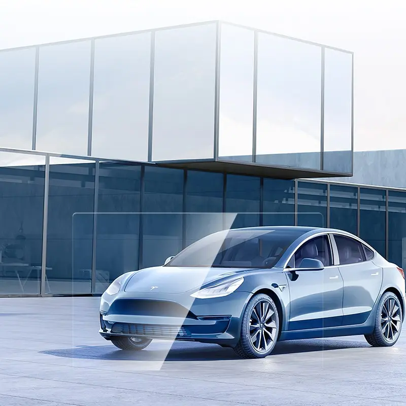 Tesla Model Y CaseWorld Araç Multimedya Uygulama Aparatlı Ekran Koruyucu