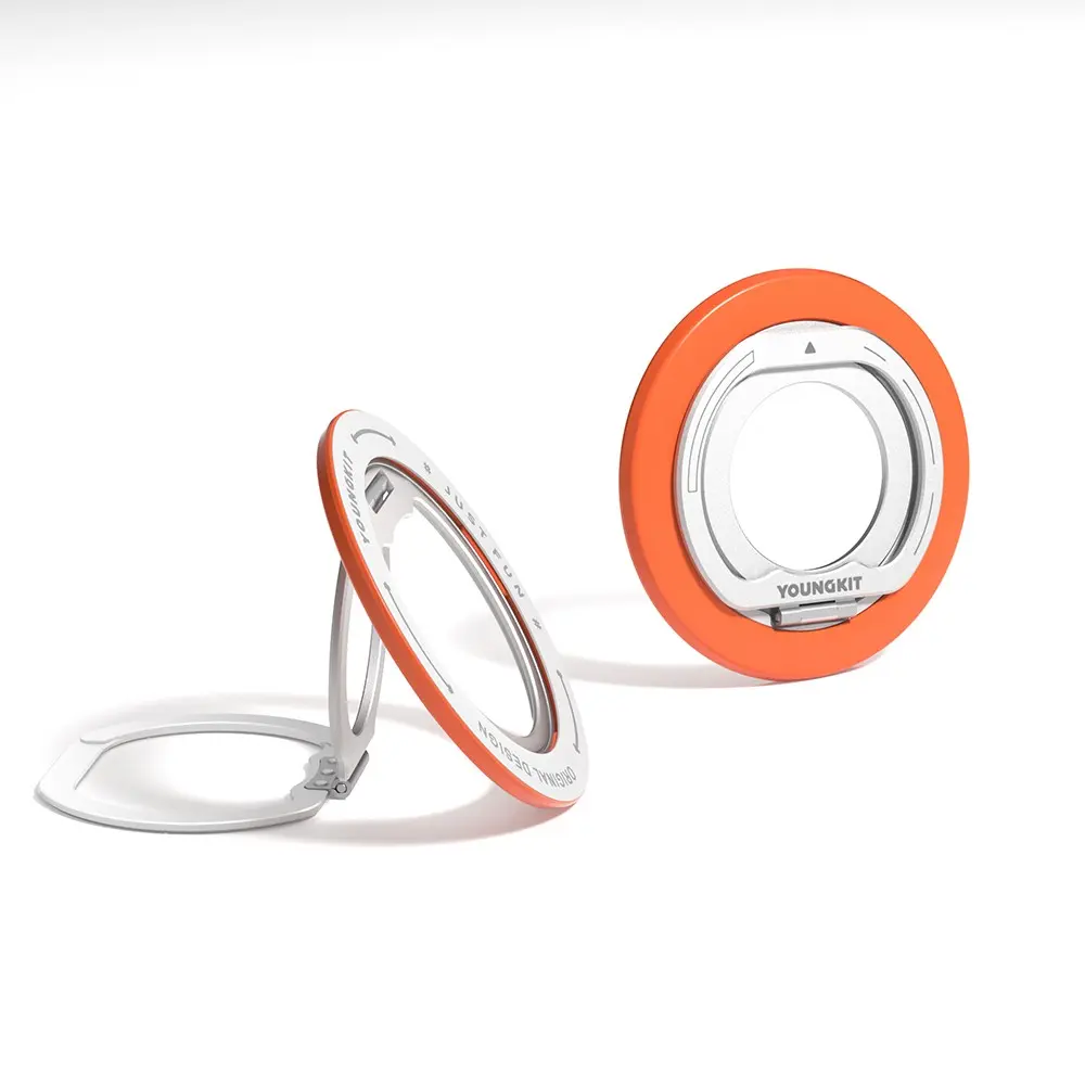 Youngkit Dual Fold 360 Derece Dönebilen Manyetik Parmak Ring Stand