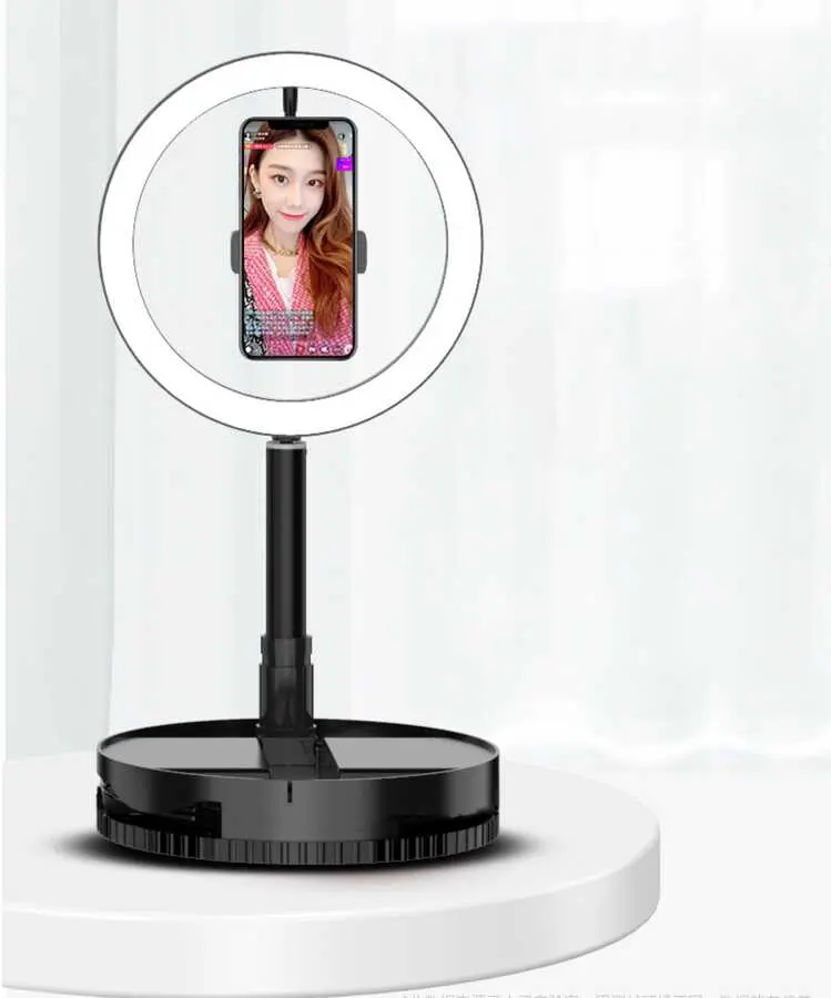 Zore 26 cm Katlanabilir Işıklı Telefon Tutucu Ring Light