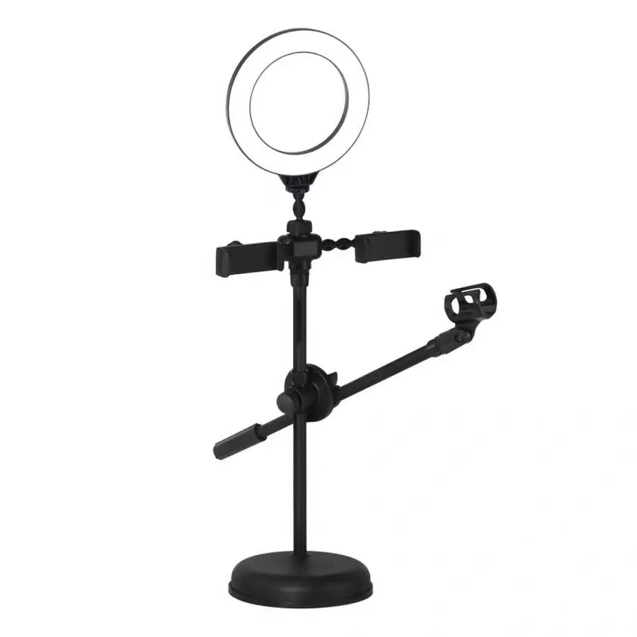 Zore Dual Big Light Işıklı Telefon Tutucu, 16 cm Ring Light